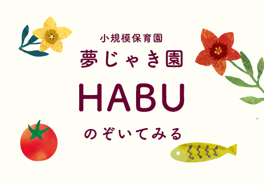 小規模保育園 夢じゃき園 HABU のぞいてみる